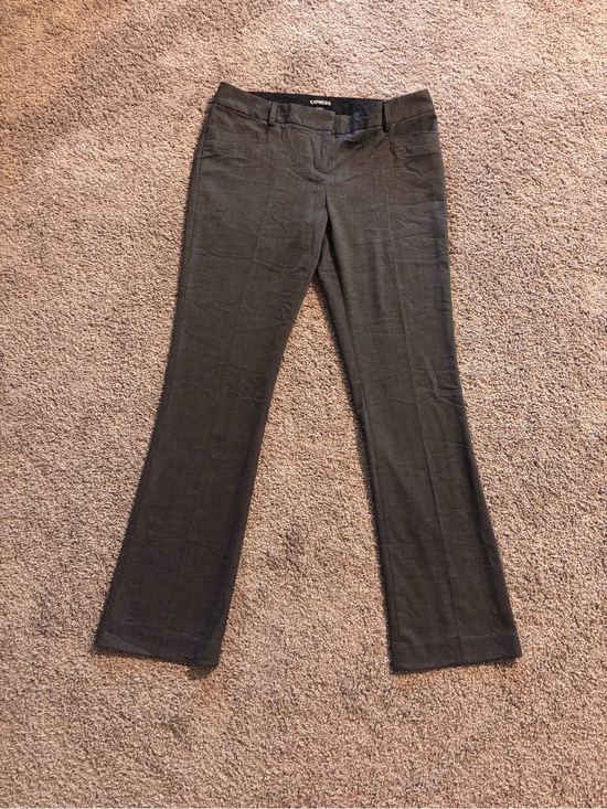 Express Pants - Express Columnist Women's Black w/ Small White Dots Bootcut Pants -8R